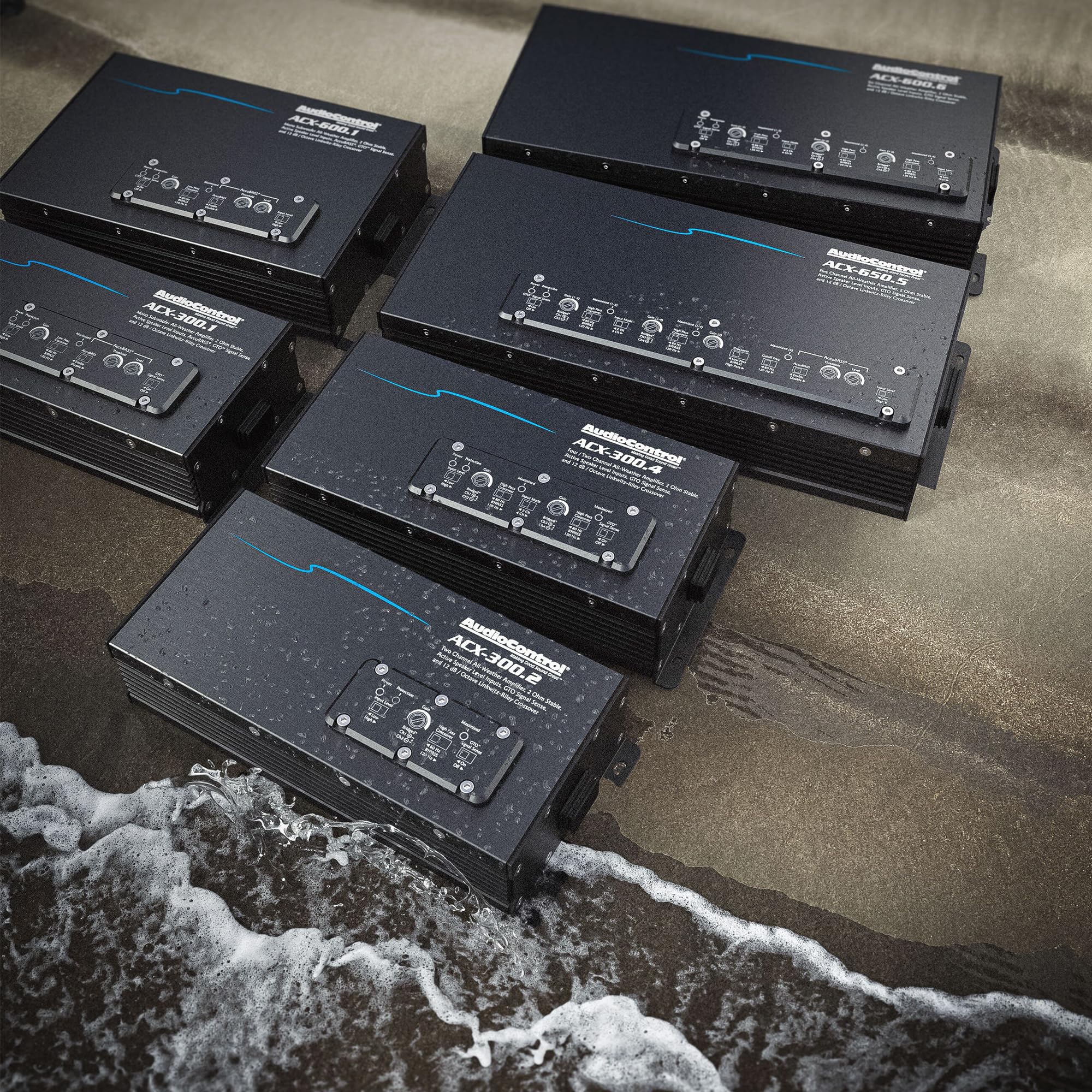 AudioControl AudioControl ACX-300.4 All Weather 4-Channel Amplifier 4 x 75 watts at 2 ohms 4 x 50 watts at 4 ohms for Powersports and Marine Use - View 8 of 8