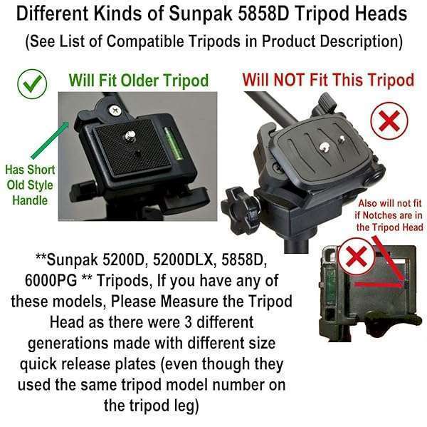 DaVoice DaVoice 41mm Tripod Quick Release Plate for Ambico, Sunpak, Kalimar & Samsonite - Camera Mount Replacement Parts - View 6 of 11