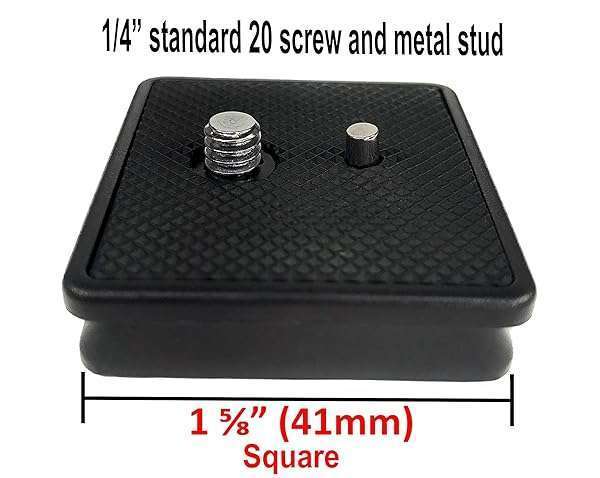 DaVoice DaVoice 41mm Tripod Quick Release Plate for Ambico, Sunpak, Kalimar & Samsonite - Camera Mount Replacement Parts - View 11 of 11