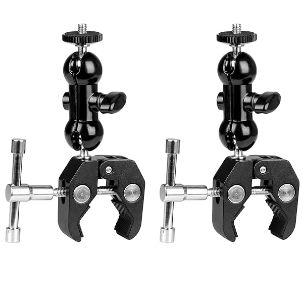 Koolehaoda Double Ballhead Camera Clamp Mount for Ronin M/MX & Freefly MOVI - Secure Monitor & Microphone Support