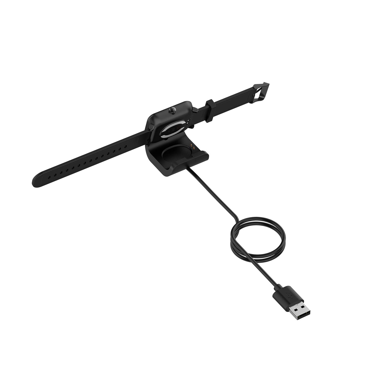 FitTurn Amazfit Bip S Charger Portable USB Charging Stand Dock Adapter Cable for Amazfit Bip S Watch Black - View 7 of 7