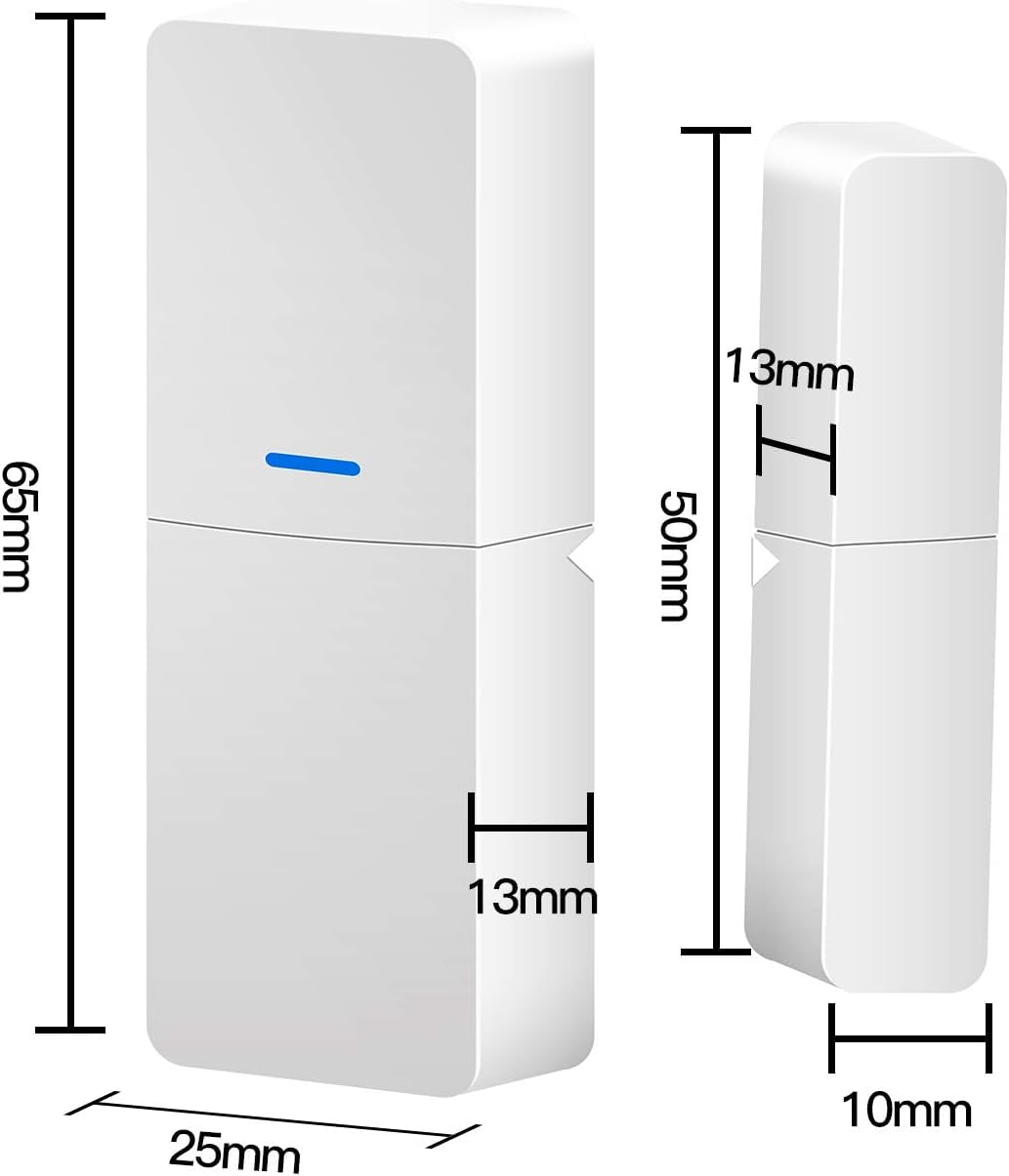 Entry Sensor Pack of 1 for Window and Door Protection Compatible with tolviviov Home Security System - View 6 of 7