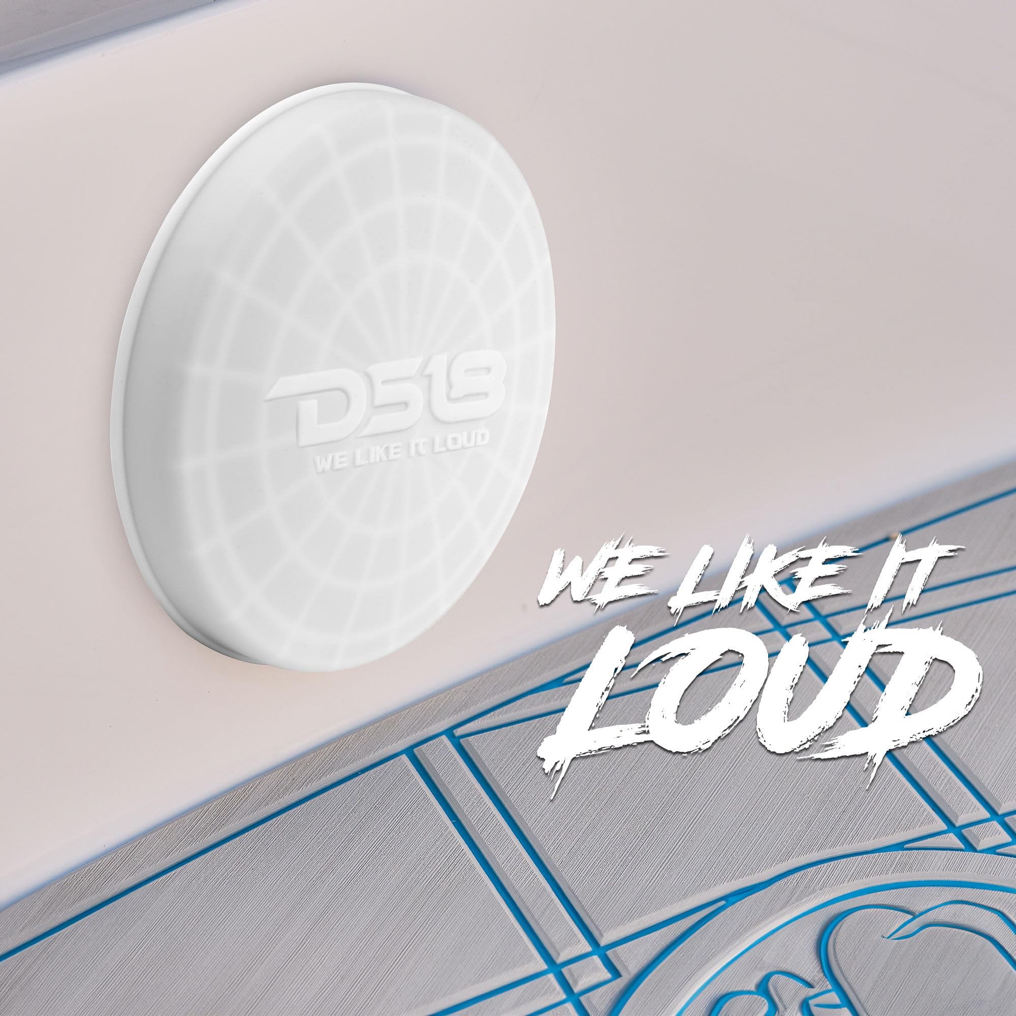 DS18 Hydro CS-6WH 6.5 Inch Silicone Marine Speaker Cover for Tower Speakers Durable Water Dust UV Protection Special Edition Pair - View 4 of 4