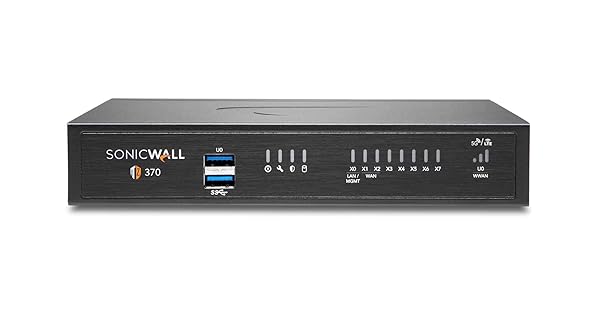 Sonicwall SonicWall TZ370 Next-Gen Firewall: 8x 1GbE Ports & Zero-Touch Deployment for Ultimate Network Security