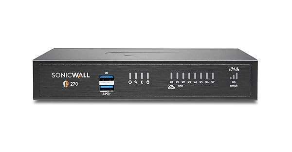 Sonicwall SonicWall TZ270 Next-Gen Firewall: 8x 1GbE Ports & Zero-Touch Deployment for Ultimate Network Security - View 3 of 9
