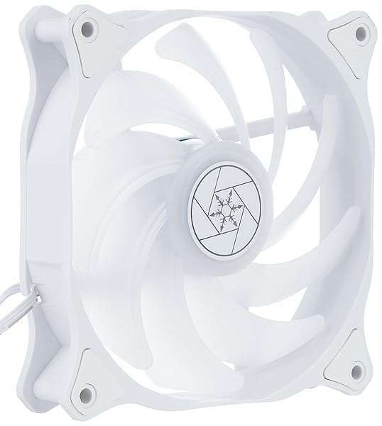 SilverStone Air Blazer 120RW: PWM ARGB 120mm Fan with White Frame & Translucent Blades - SST-AB120RW-ARGB