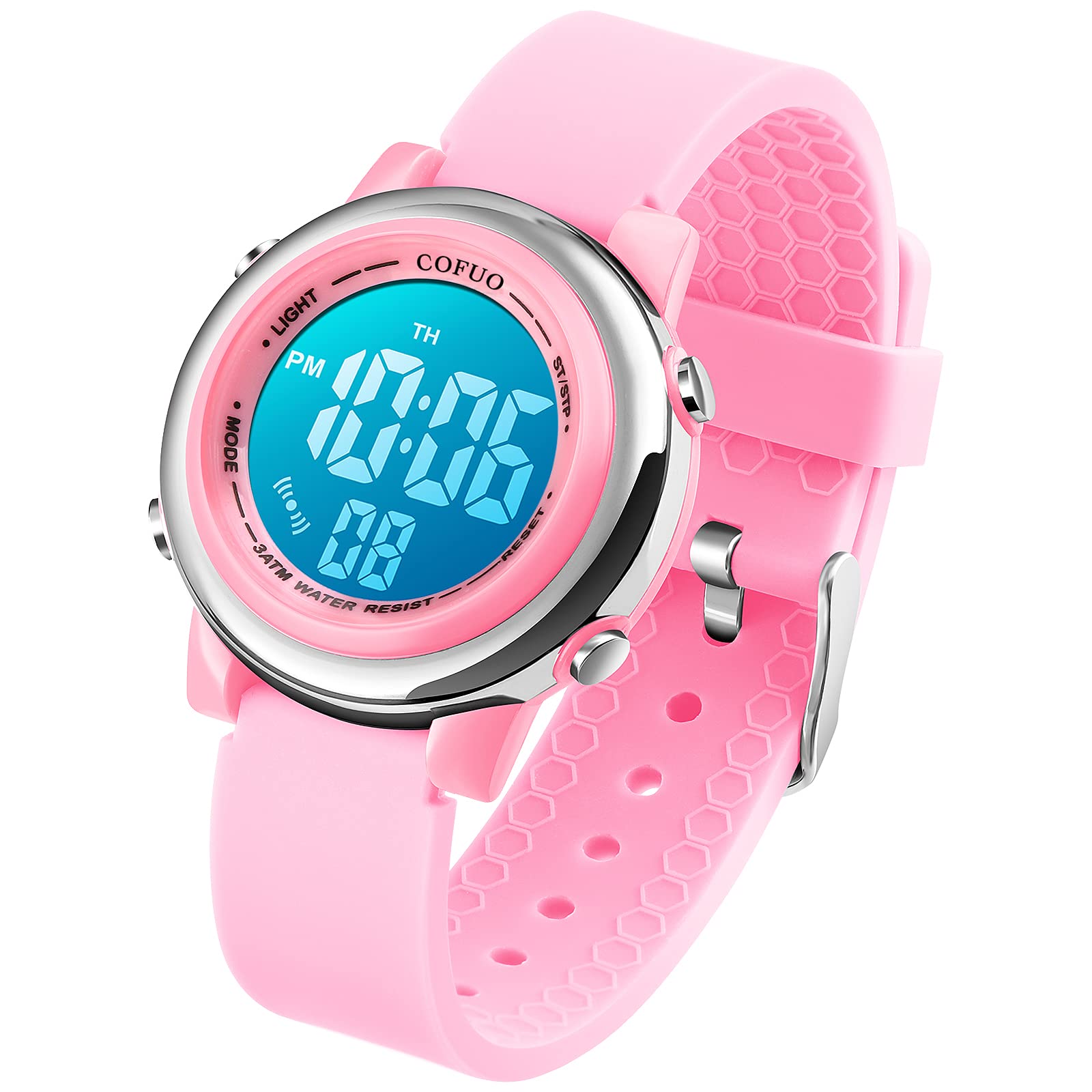 Kids Digital Waterproof Sport Watch for Girls and Boys with LED Alarm Stopwatch for Ages 3-12