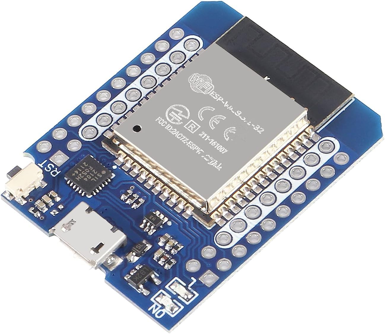 ACEIRMC D1 Mini NodeMCU ESP32 ESP-WROOM-32 WiFi Bluetooth IoT Development Board 5V Compatible for Arduino Pack of 5 - View 6 of 7