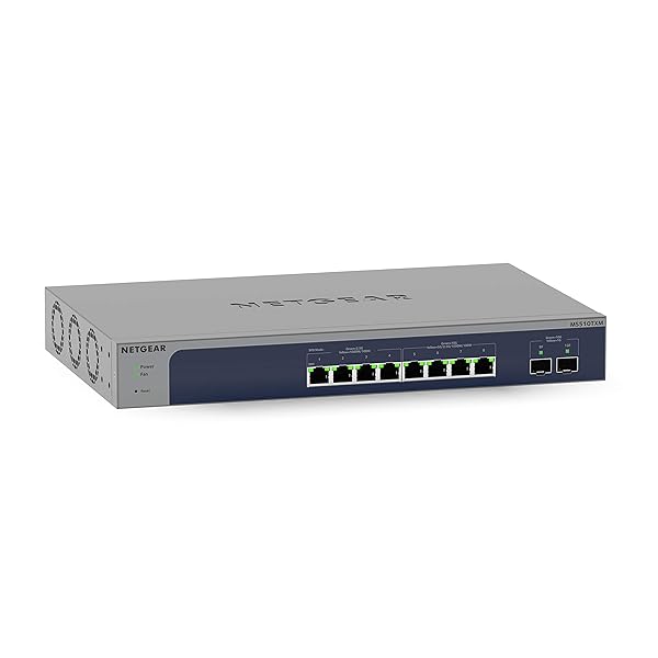 NETGEAR NETGEAR 10-Port 10G Multi-Gig Ethernet Switch (MS510TXM) - Managed, 8 Multi-Gig Ports, Cloud Management, Rackmount Ready