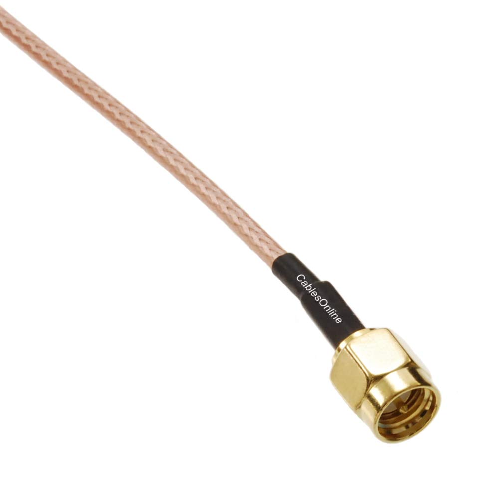 CablesOnline 6 Feet SMA Male to 3.5mm TS Male 50 Ohm RG316 Coaxial Low Loss Jumper RF Cable RF M3106 - View 4 of 4