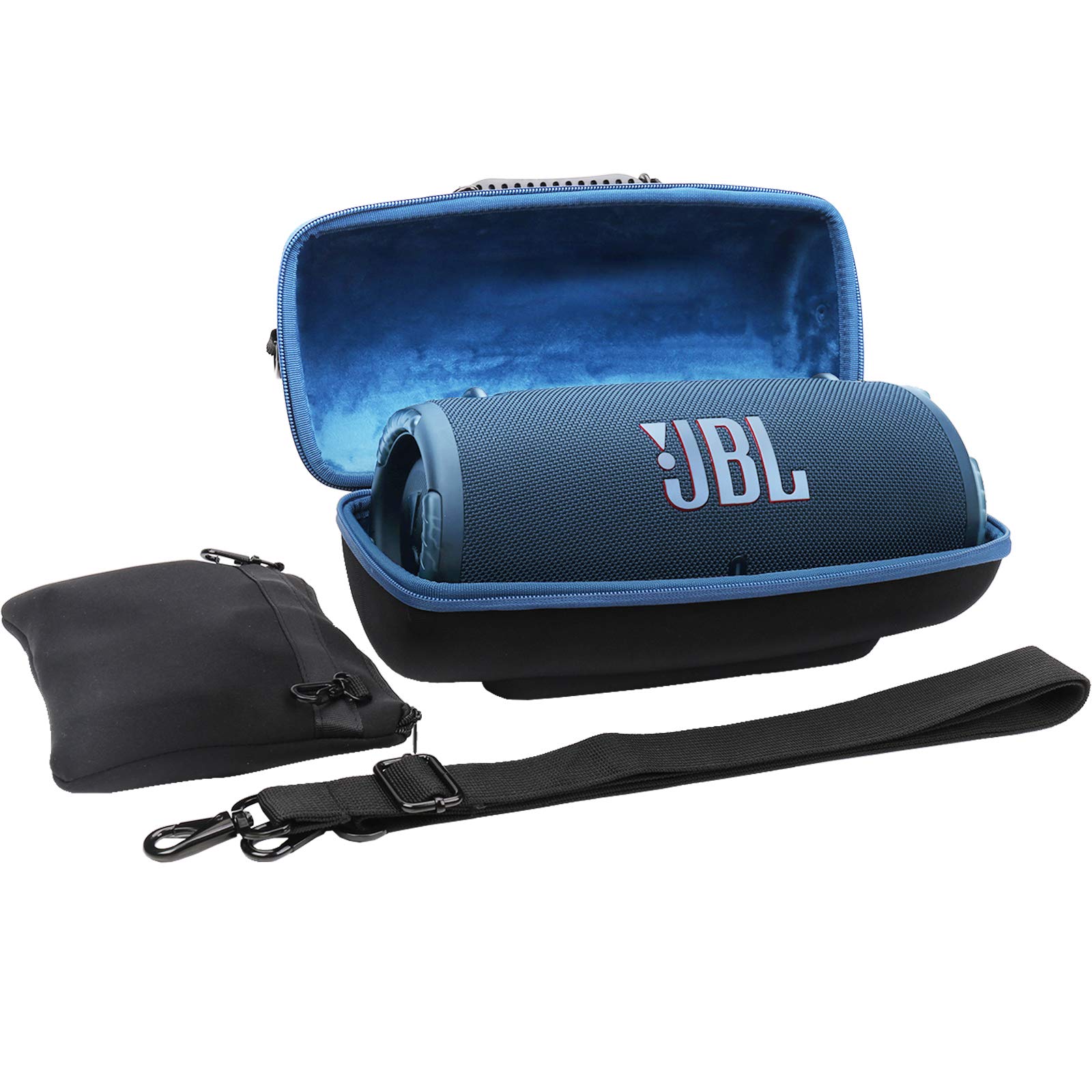 Khanka Hard Travel Case for JBL Xtreme 3 Portable Waterproof Bluetooth Speaker Blue