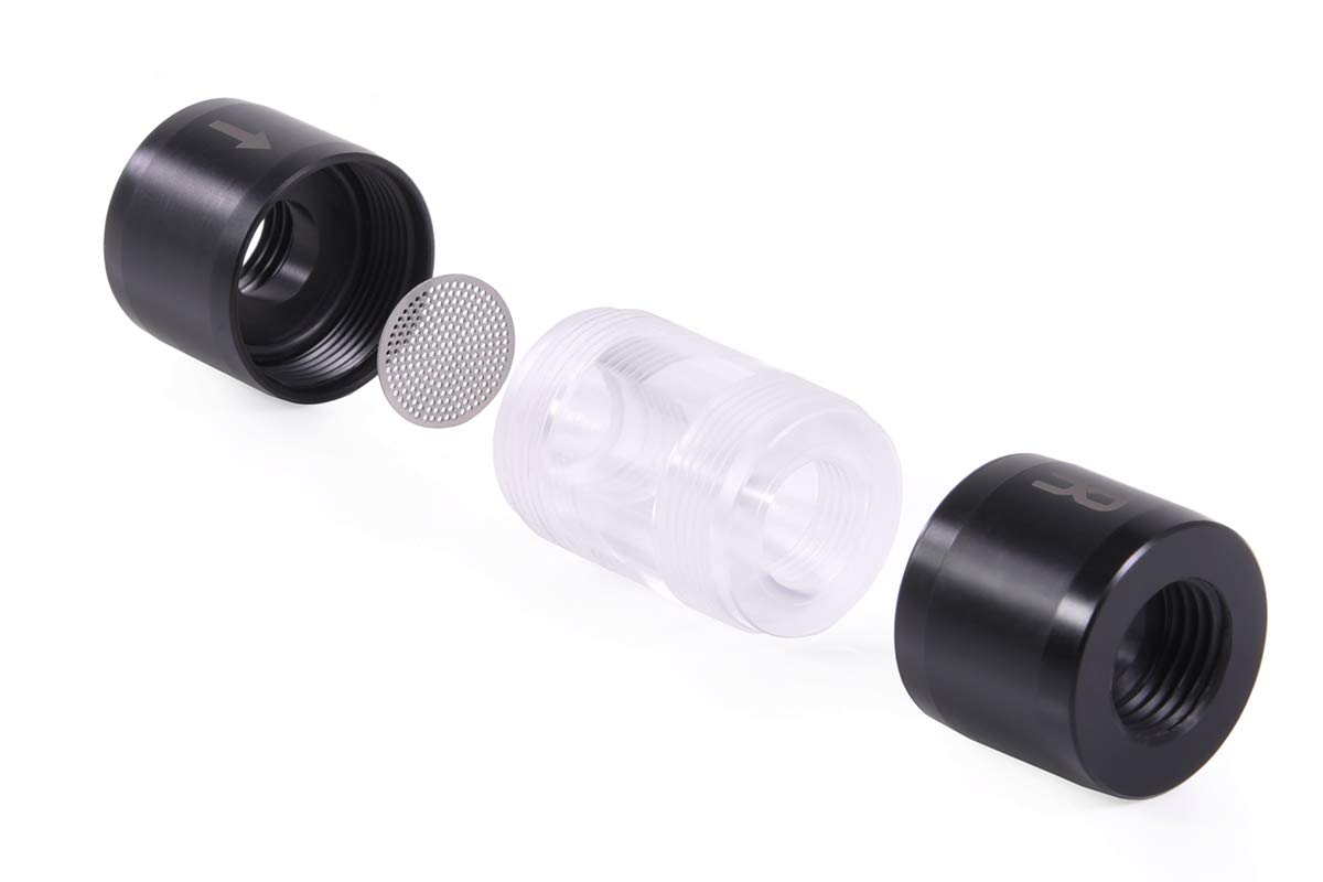 Alphacool Eiszapfen G1/4 Inline Filter Plexi Acetal High Performance Cooling Solution - View 3 of 6
