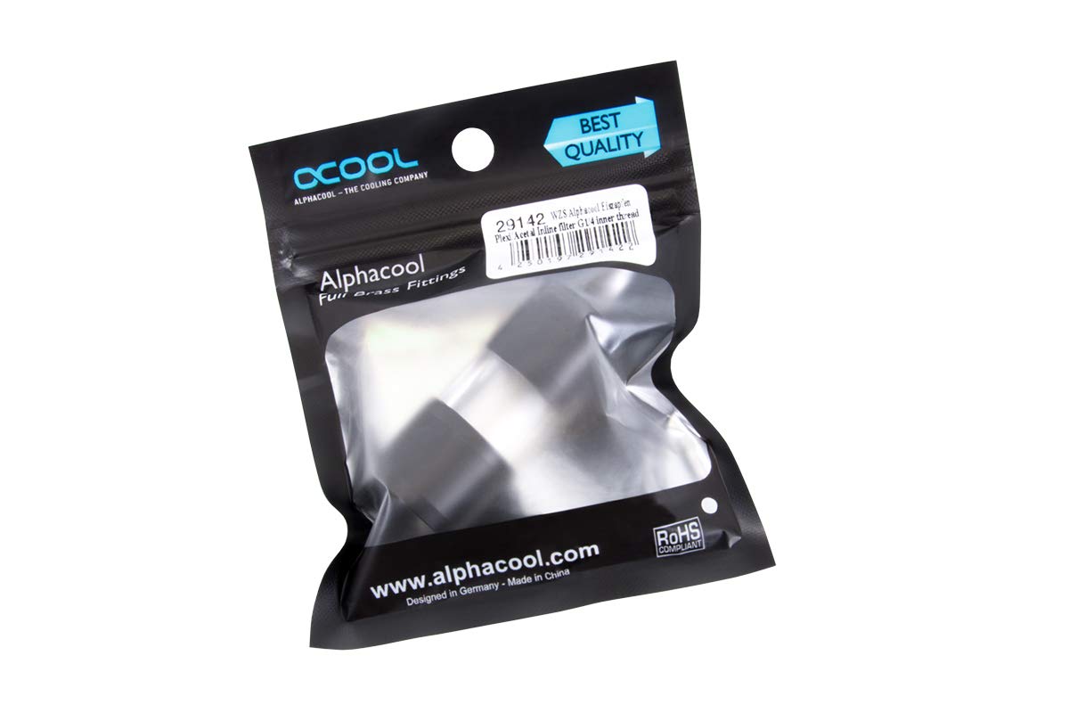 Alphacool Eiszapfen G1/4 Inline Filter Plexi Acetal High Performance Cooling Solution - View 6 of 6