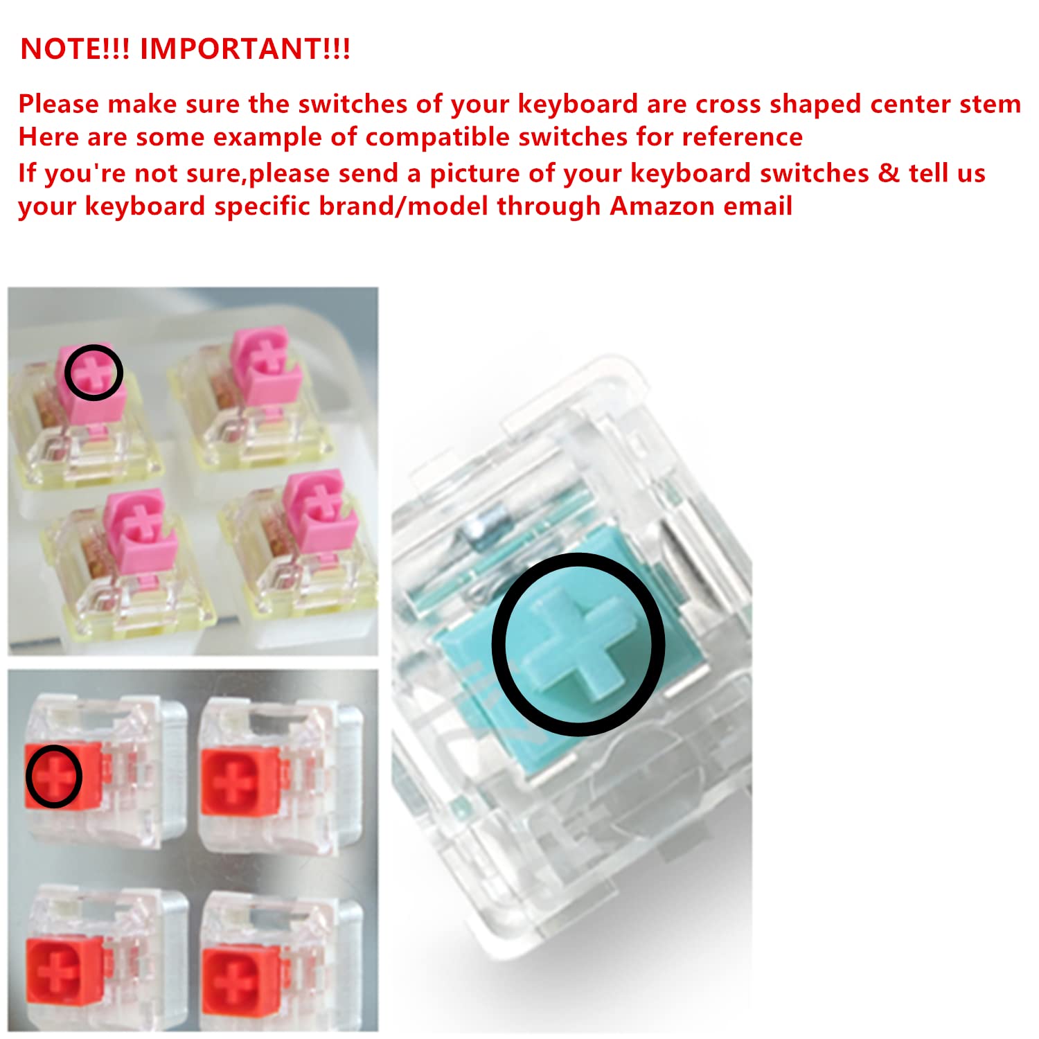 SYA SYA ZOMOPLUS Cute Cat Claws Keycaps 3D Model OEM Profile for Cherry MX Mechanical Gaming Keyboard 4 Pack Custom Key Caps - View 7 of 9