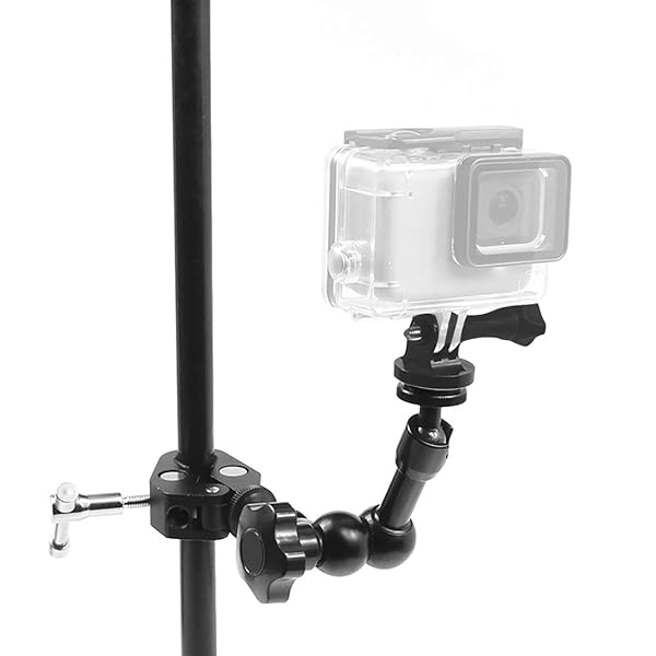 FEICHAO FEICHAO Adjustable Magic Arm Clamp and 7 Inch Friction Articulating Bracket for DSLR Camera Monitor and LED Studio Light - View 7 of 9