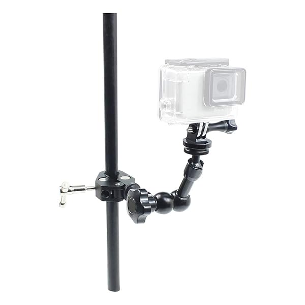 FEICHAO FEICHAO Adjustable Magic Arm Clamp and 7 Inch Friction Articulating Bracket for DSLR Camera Monitor and LED Studio Light - View 8 of 9