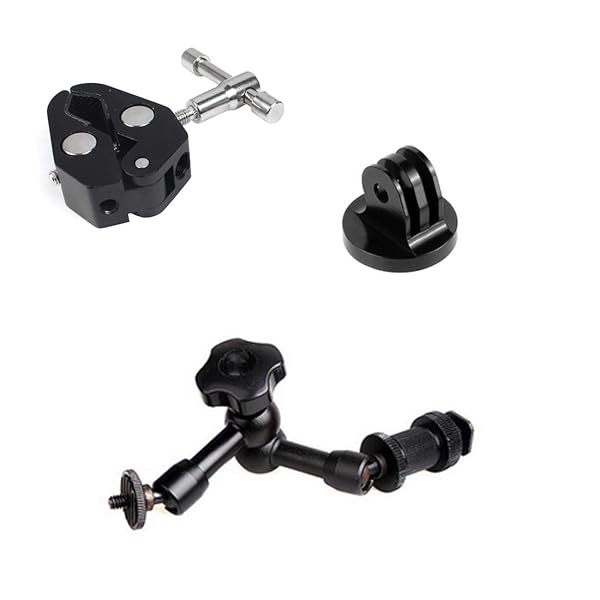 FEICHAO FEICHAO Adjustable Magic Arm Clamp and 7 Inch Friction Articulating Bracket for DSLR Camera Monitor and LED Studio Light - View 9 of 9