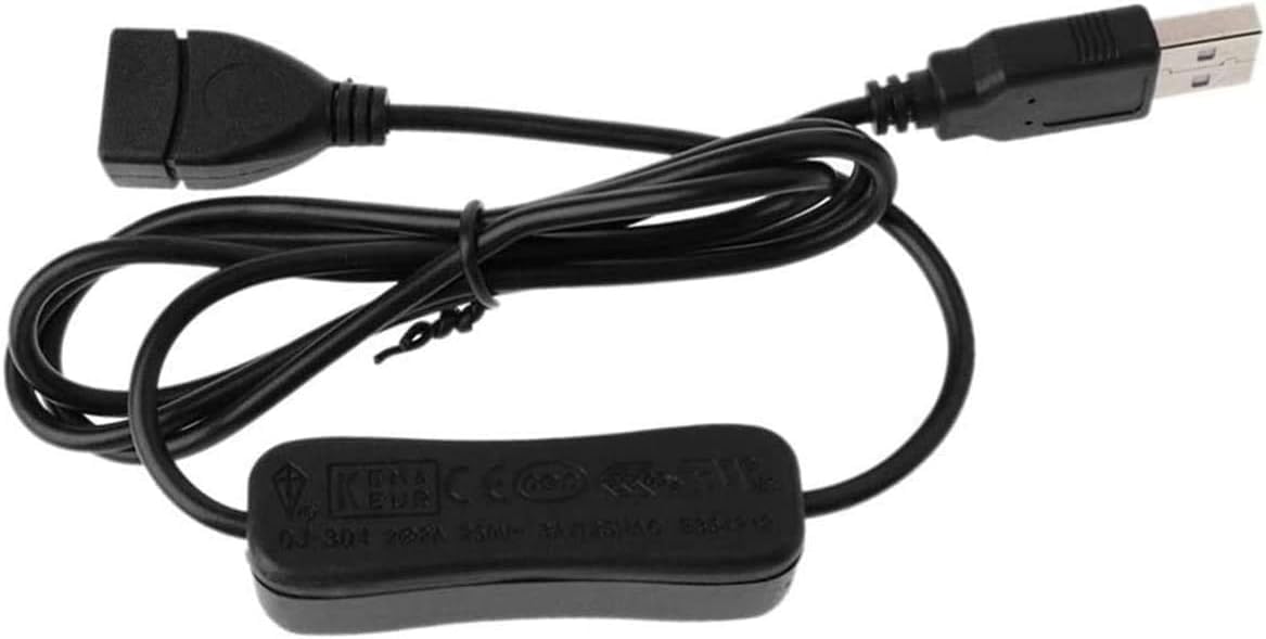 DFsucces DFsucces USB Extension Cable 2Pcs with ON Off Switch 39.5inch USB Male to Female for LED Desk Lamp USB Fan LED Strips and More - View 3 of 6