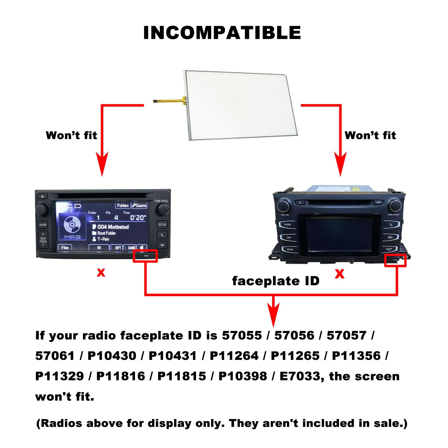 GZTAUTO Navigation Touch Screen Digitizer for Toyota Highlander 2014-2019 8 Inch Entune Audio System Auto Car Stereo Receiver LCD Display Repair GZTAUTO - View 4 of 9