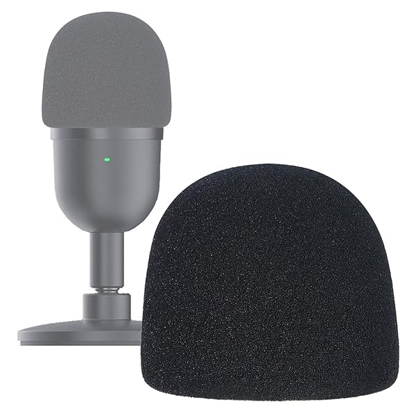 Enhance Your Razer Seiren Mini: SUNMON Pop Filter Foam Cover for Clearer Streaming Audio