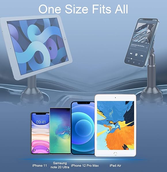 OQTIQ Universal Magnetic Phone Mount for Car Cup Holder - Fits iPhone, Samsung, LG & More - Extra Strong 6 Magnet Design - View 7 of 8