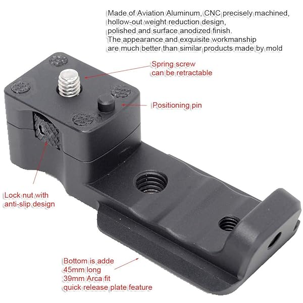 iShoot iShoot Lens Collar Replacement Foot for Canon RF 600mm & 800mm - Arca Fit Tripod Mount Support - View 3 of 9