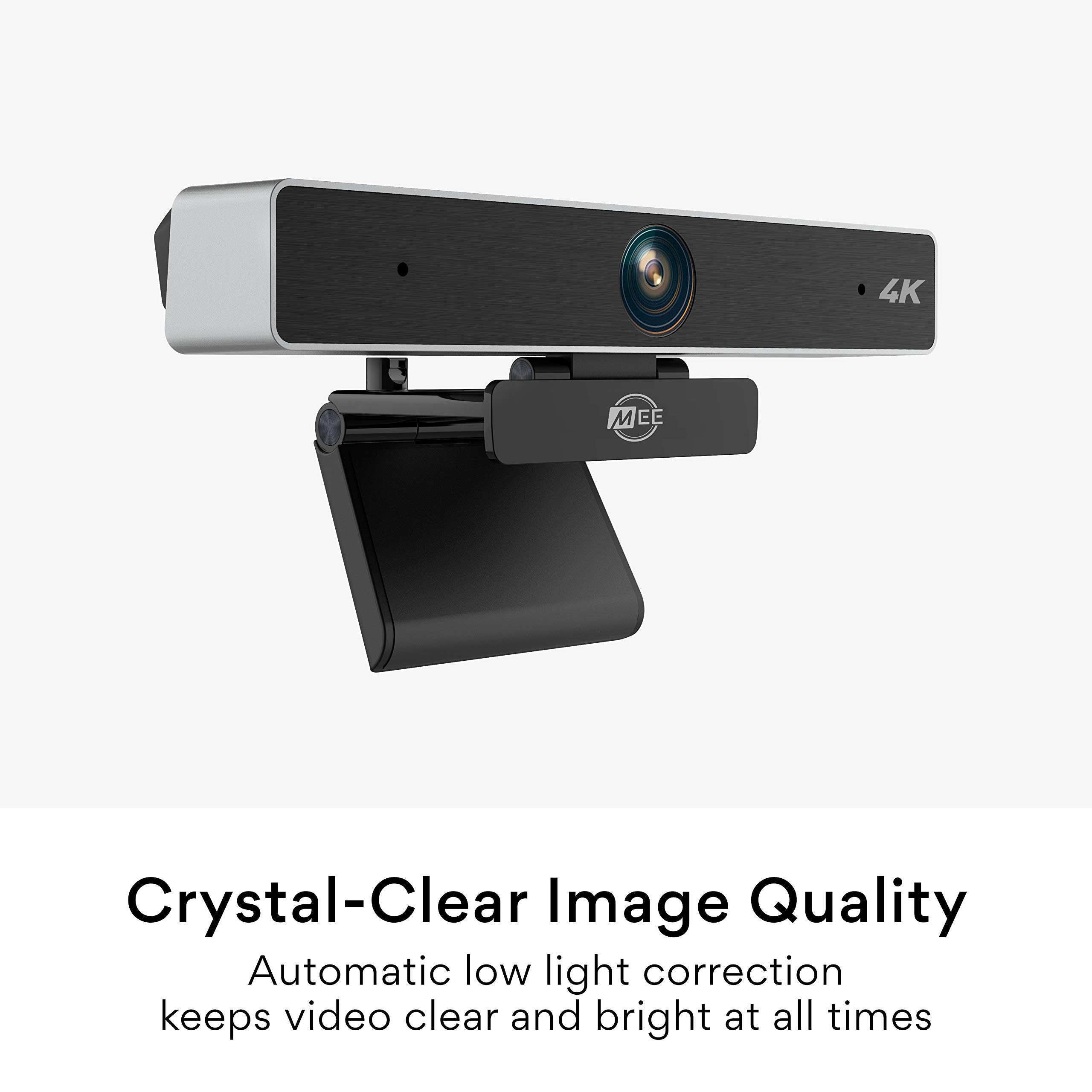 MEE audio C11Z 4K Ultra HD Webcam with ANC Microphones and Privacy Cover for Zoom Video Conferencing on PC Mac Laptop Desktop - View 4 of 9