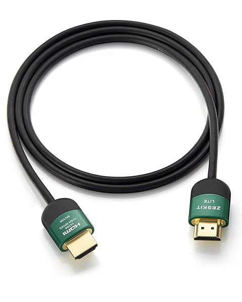 Zeskit Lite 48Gbps HDMI Cable 3ft: 4K120, 8K60, eARC, HDR - Compatible with Apple TV, Xbox, PS5 & More