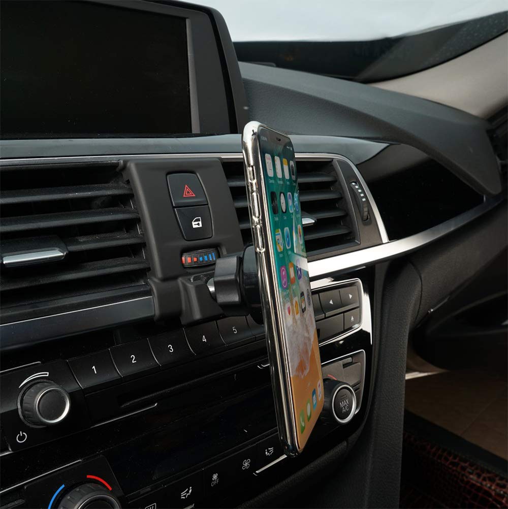 BEERTE Phone Holder for BMW 3 Series 2012-2018 and 4 Series 2013-2020 Strong Magnetic Adjustable Car Air Vent Dashboard Mount for Any Phone - View 3 of 8