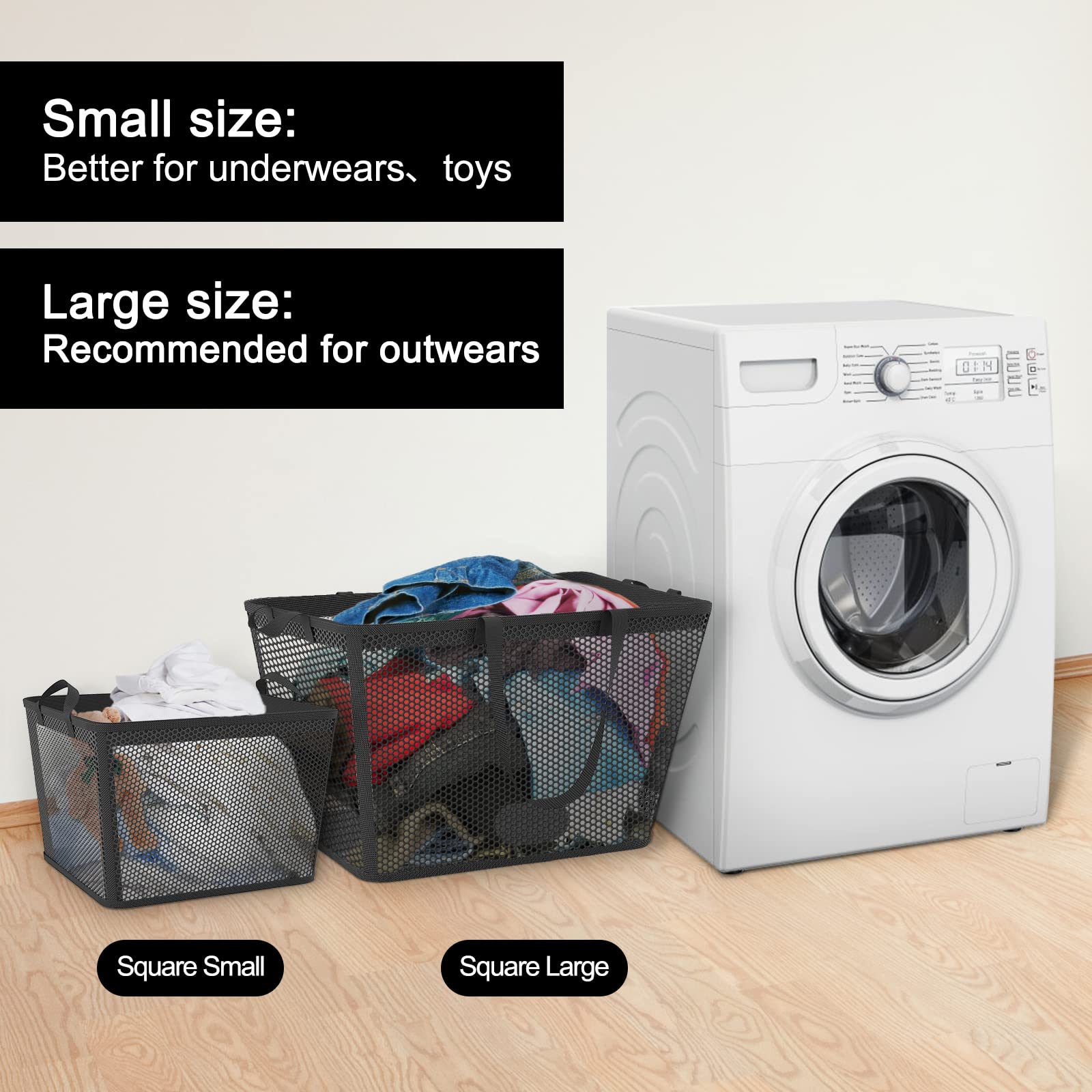 NPET 27L Collapsible Laundry Basket Waterproof Hamper for Bedroom Dormitory Clothes Storage Bin - View 6 of 6