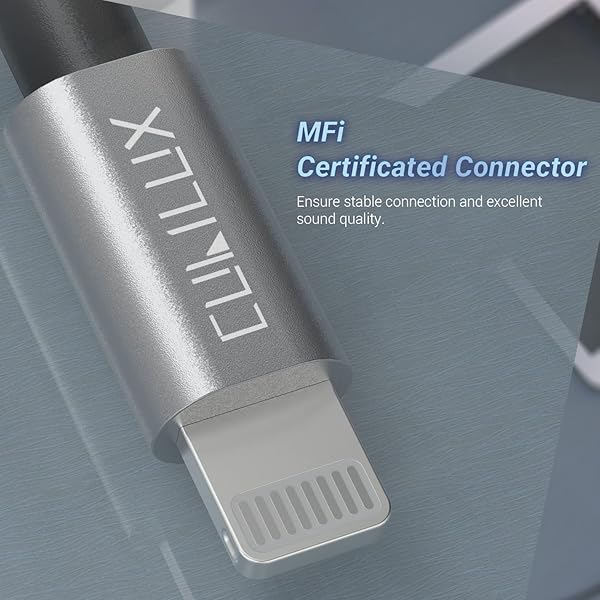 Cubilux Cubilux Lightning to 3.5mm Microphone Adapter for iPhone 14/13/12/11/SE/Xr/Xs Max - Audio & MIC Splitter for iPad - View 8 of 8