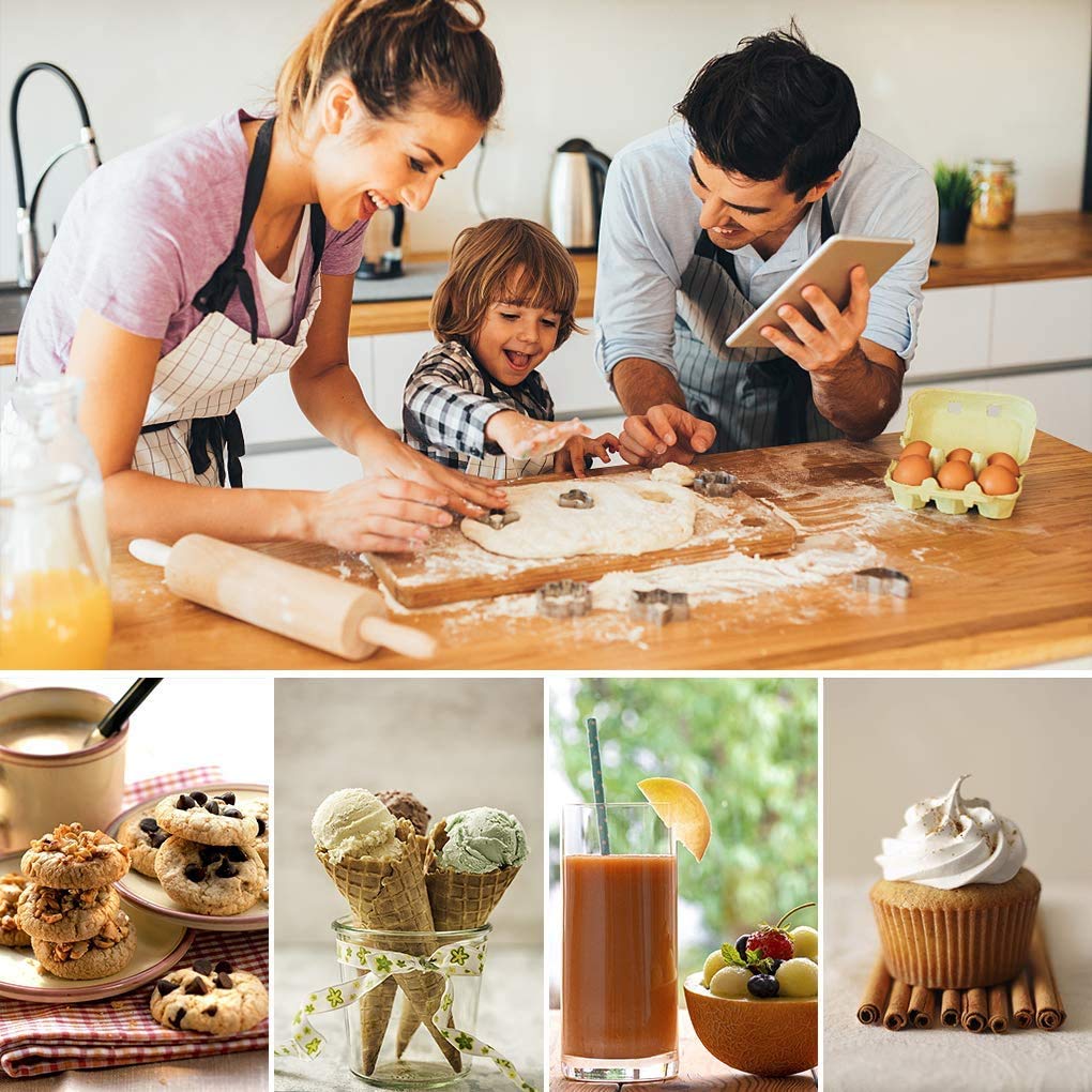 Linwnil Cookie Scoop Set 1 Tablespoon 2 Tablespoon 3 Tablespoon Stainless Steel Ice Cream Dough Cupcake Melon Baller 3 Piece Set - View 8 of 9