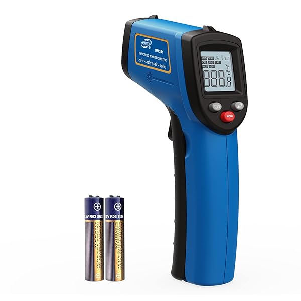 Benetech BENETECH Infrared Thermometer (Not for Human) Temperature Gun Non-Contact for Cooking, Laser Thermometer Gun Digital for Pizza Oven and Reptiles?-58~986?(-50~530?