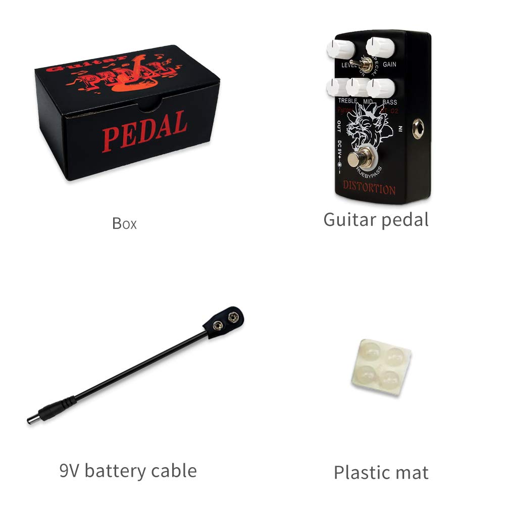 pigtone Pigtone PP-30 Guitar Effect Pedal Distortion Analog True Bypass for Electric Guitar 9V Power Supply - View 7 of 9