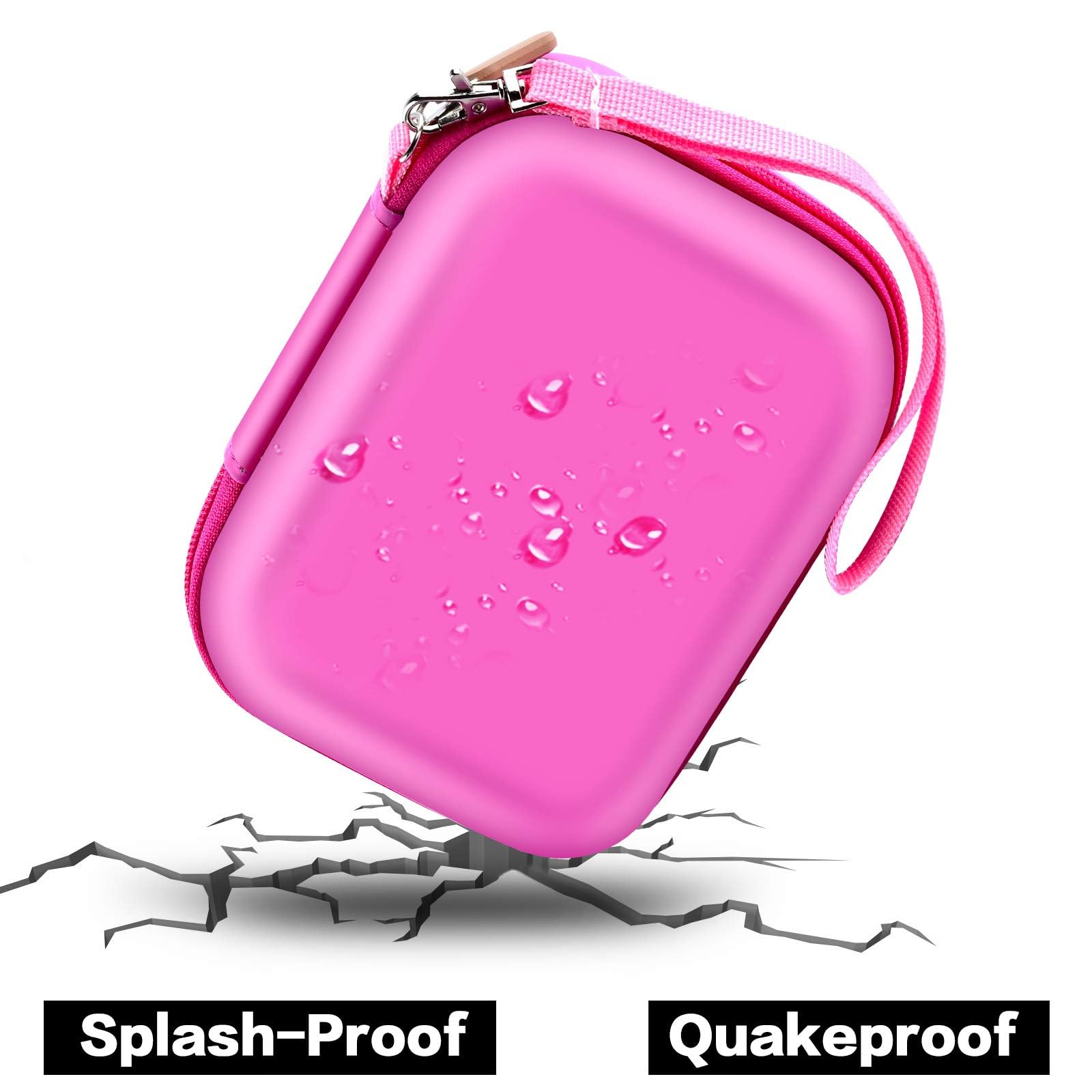 Kids Camera Case for VTech KidiZoom Creator Cam and KODAK Printomatic Digital Cameras Pink Carrying Storage Organizer Bag - View 5 of 6