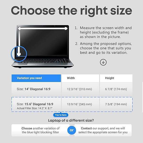 VINTEZ "VINTEZ 15.6" Blue Light Blocking Screen Protector - Anti-UV Eye Filter for Laptops & Monitors" - View 8 of 11
