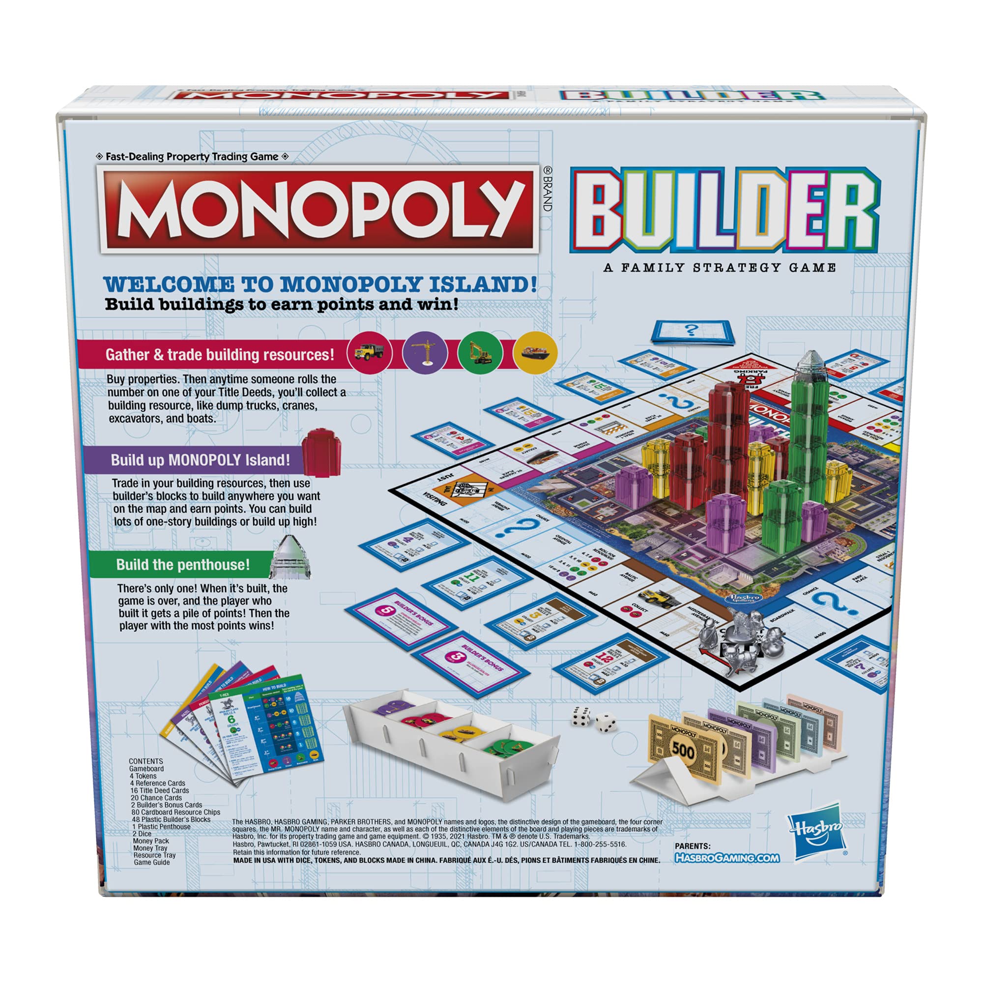 Hasbro Gaming Monopoly Builder Board Game: Fun Strategy for Kids & Adults, 2-4 Players, Ages 8+ - View 5 of 8
