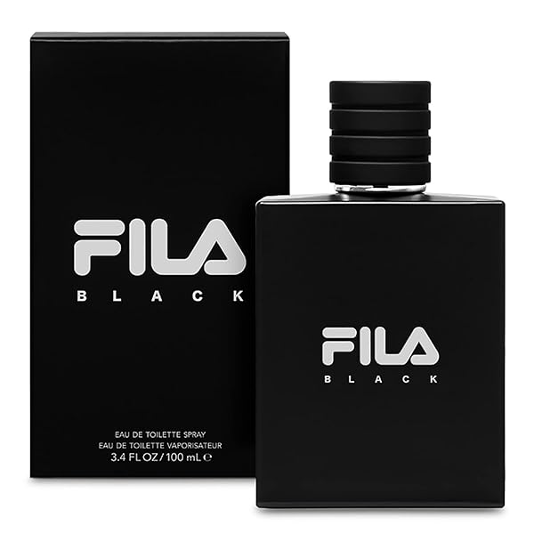 Fila FILA BLACK for Men: Long-Lasting Spicy Floral Fragrance in Trendy 3.4 Oz Bottle - Extra Strength Scent for All-Day Wear