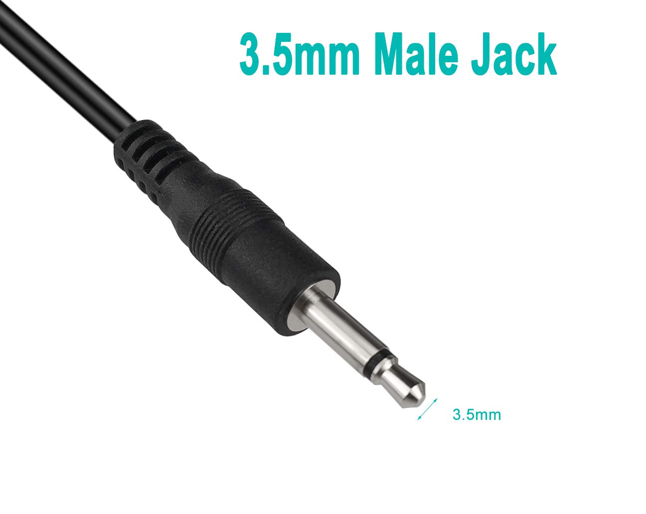SIOCEN 3 Pack 6 ft 3.5mm Male Plug to Bare Wire Audio Cable Repair Connector - View 3 of 5