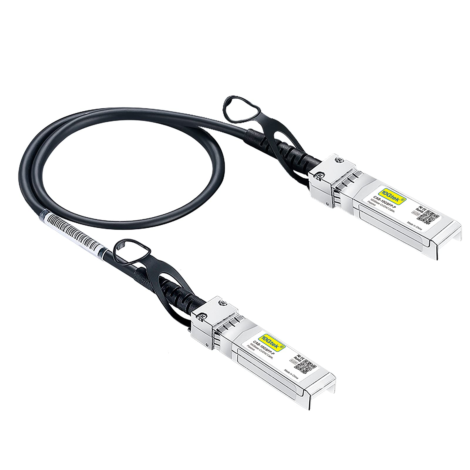 10G SFP+ DAC Twinax Cable 0.3 Meter Direct Attach Copper for Cisco Ubiquiti Meraki Mikrotik Fortinet TP-Link and More