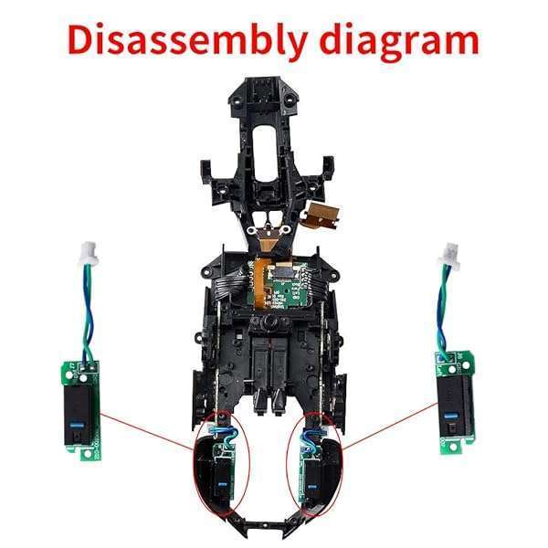 HUYUN Mouse Button Board Replacement with D2FC-F-7N Micro Switch for G900 & G903 - Easy Upgrade! - View 7 of 7
