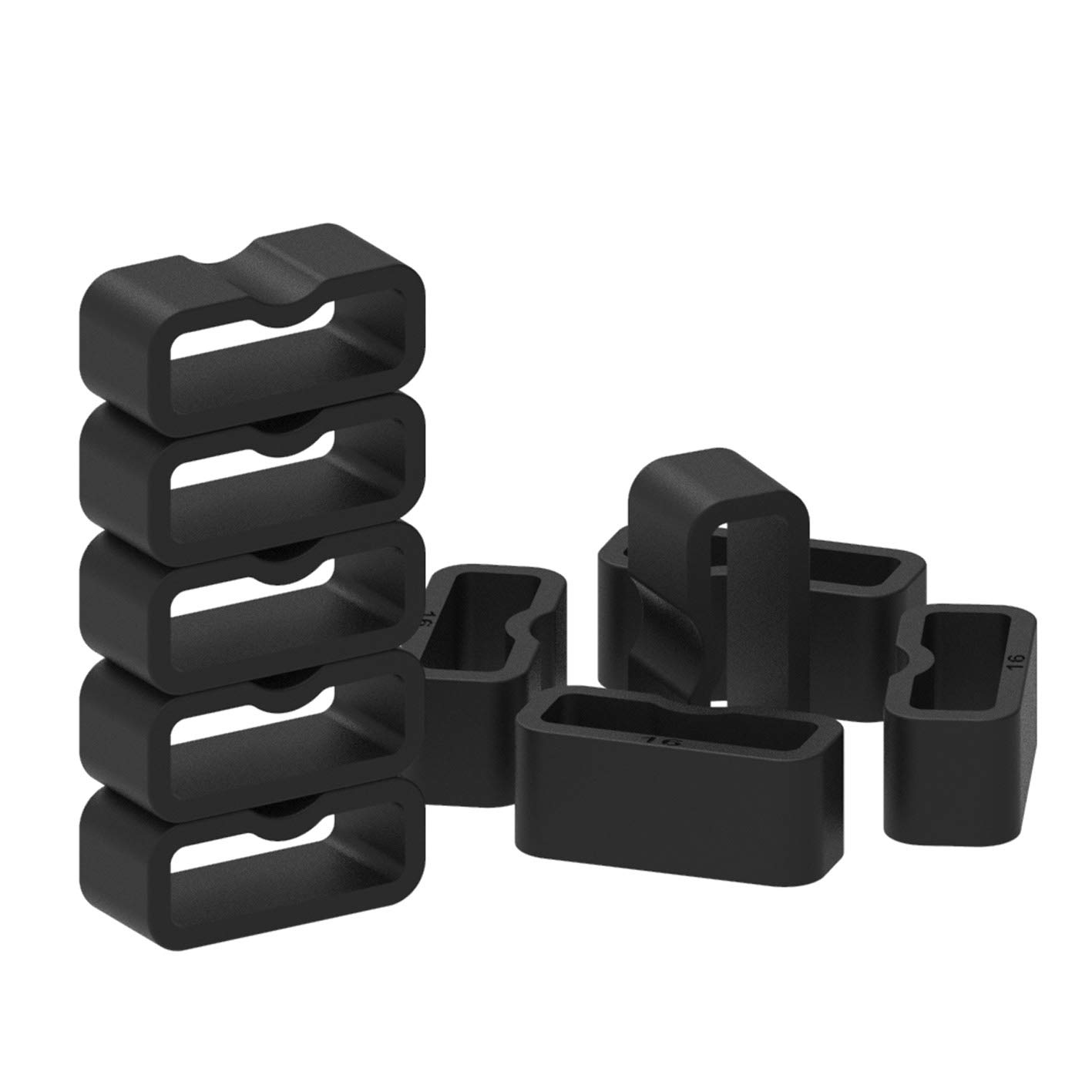 6 Pack Fastener Rings for Fitbit Luxe Inspire 3 Inspire 2 Inspire HR Ace 2 Ace 3 Silicone Replacement Watch Band Holder Loop Retainer - View 6 of 7