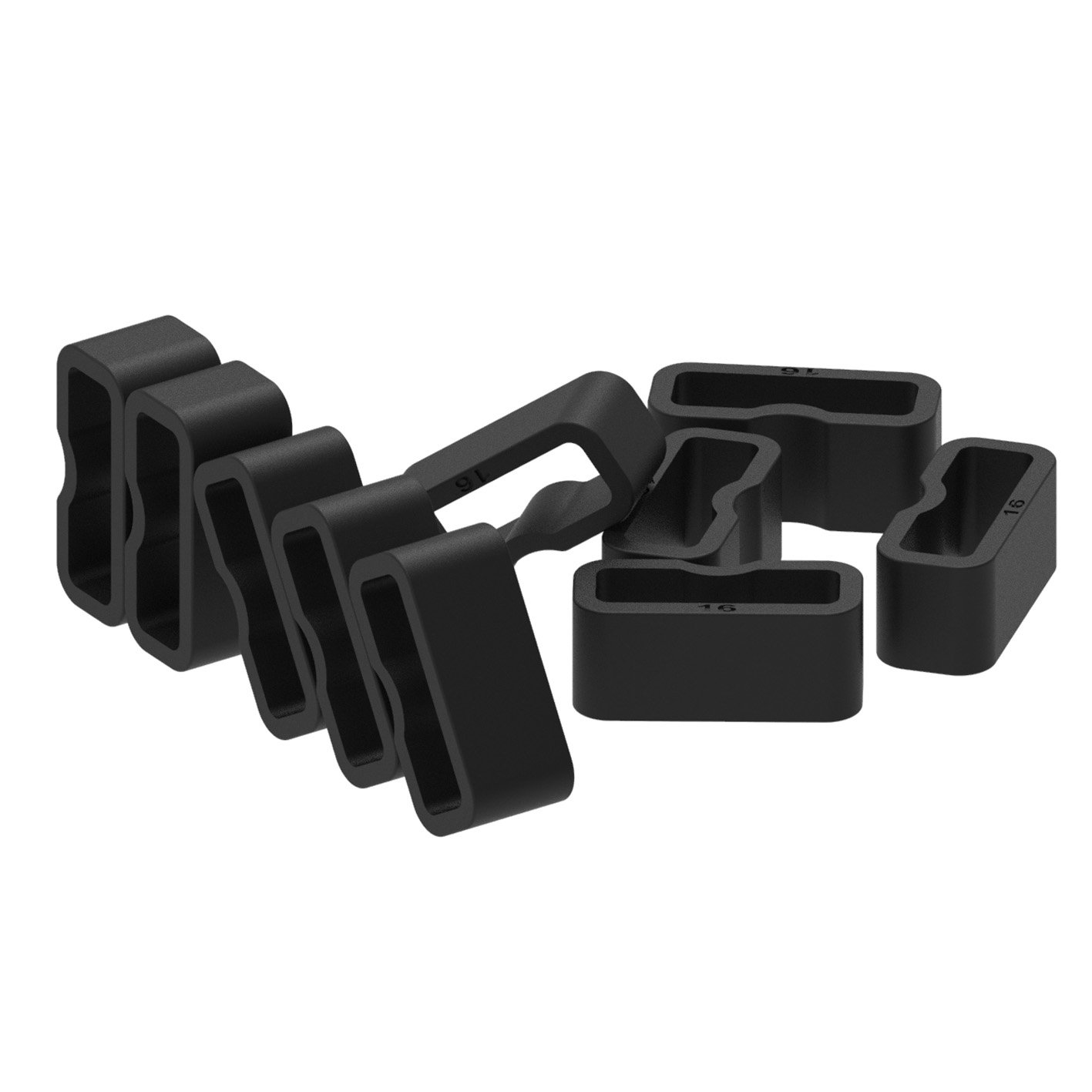 6 Pack Fastener Rings for Fitbit Luxe Inspire 3 Inspire 2 Inspire HR Ace 2 Ace 3 Silicone Replacement Watch Band Holder Loop Retainer - View 7 of 7