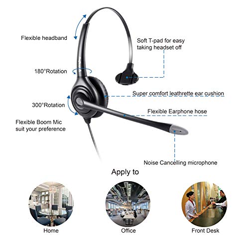 VoiceJoy VoiceJoy USB Headset Quick Disconnect Adapter for Plantronics QD Noise Cancelling PC Headset with Microphone Ideal for Skype and Webinars - View 4 of 10