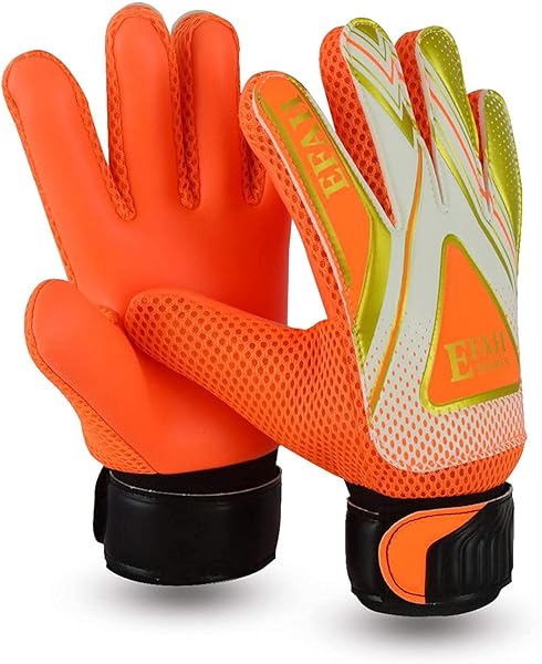 EFAH SPORTS Top EFAH SPORTS Soccer Goalie Gloves for Kids - Strong Grip Football Gloves for Boys