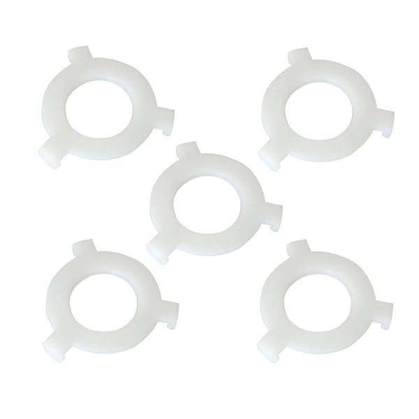 PZRT Buy PZRT E27 to E14 Adapter Converters - 5pcs Lampshade Reducing Rings, 1-9/16 Inch to 1-1/7 Inch, White Lamp Accessories