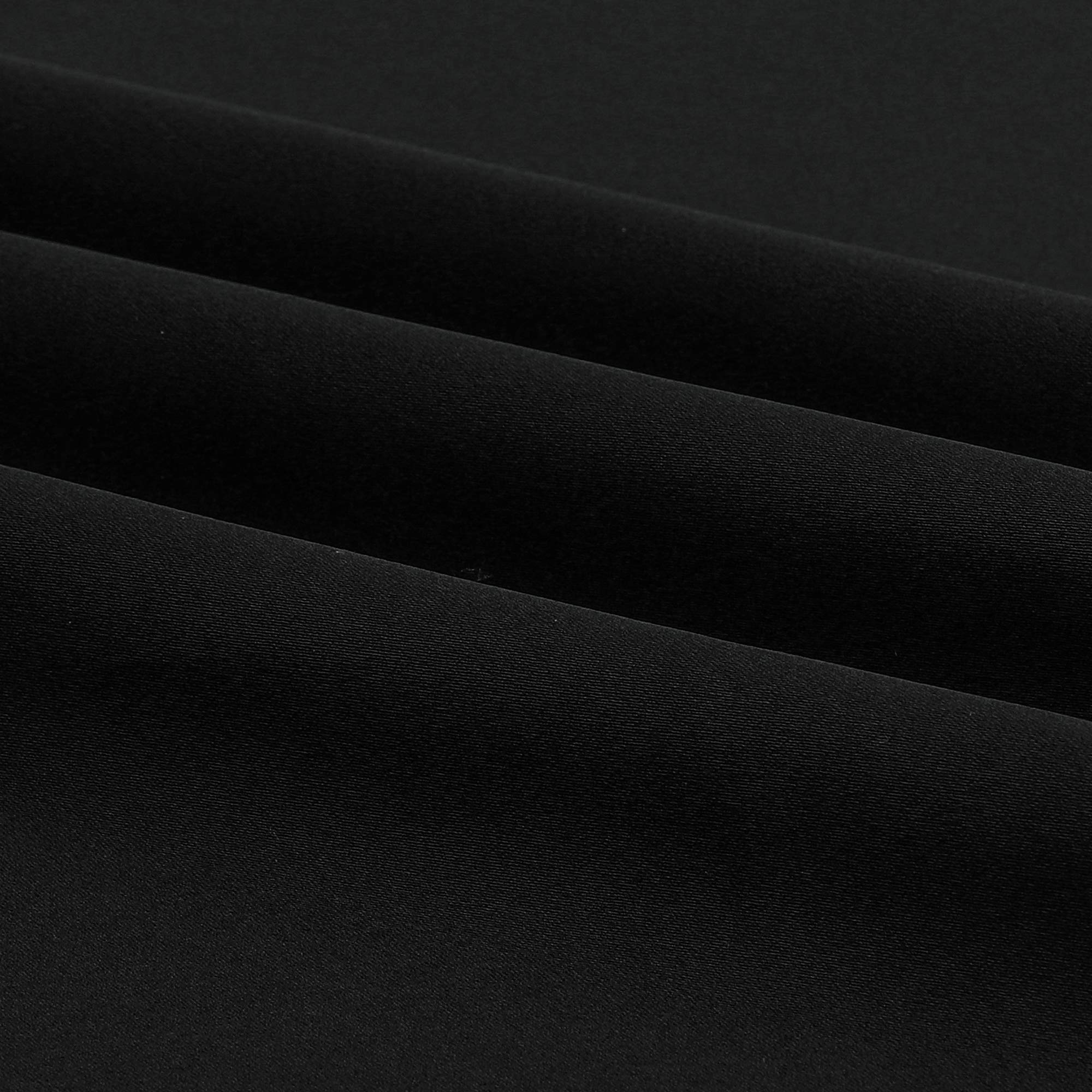 38 Inch Blackout Curtains 2 Panels Thermal Insulating Grommet Drapes for Bathroom Room Darkening Bedroom Curtains Black 45 Inch Width - View 8 of 8