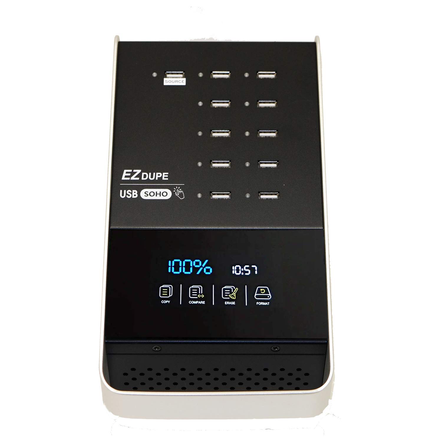 Acumen Disc Acumen Disc EZ Dupe 1 to 10 USB Duplicator Touch Screen Flash Drive Copier for Mass Storage Memory Cards SOHO Series DM-FU0-11V10TP - View 7 of 7