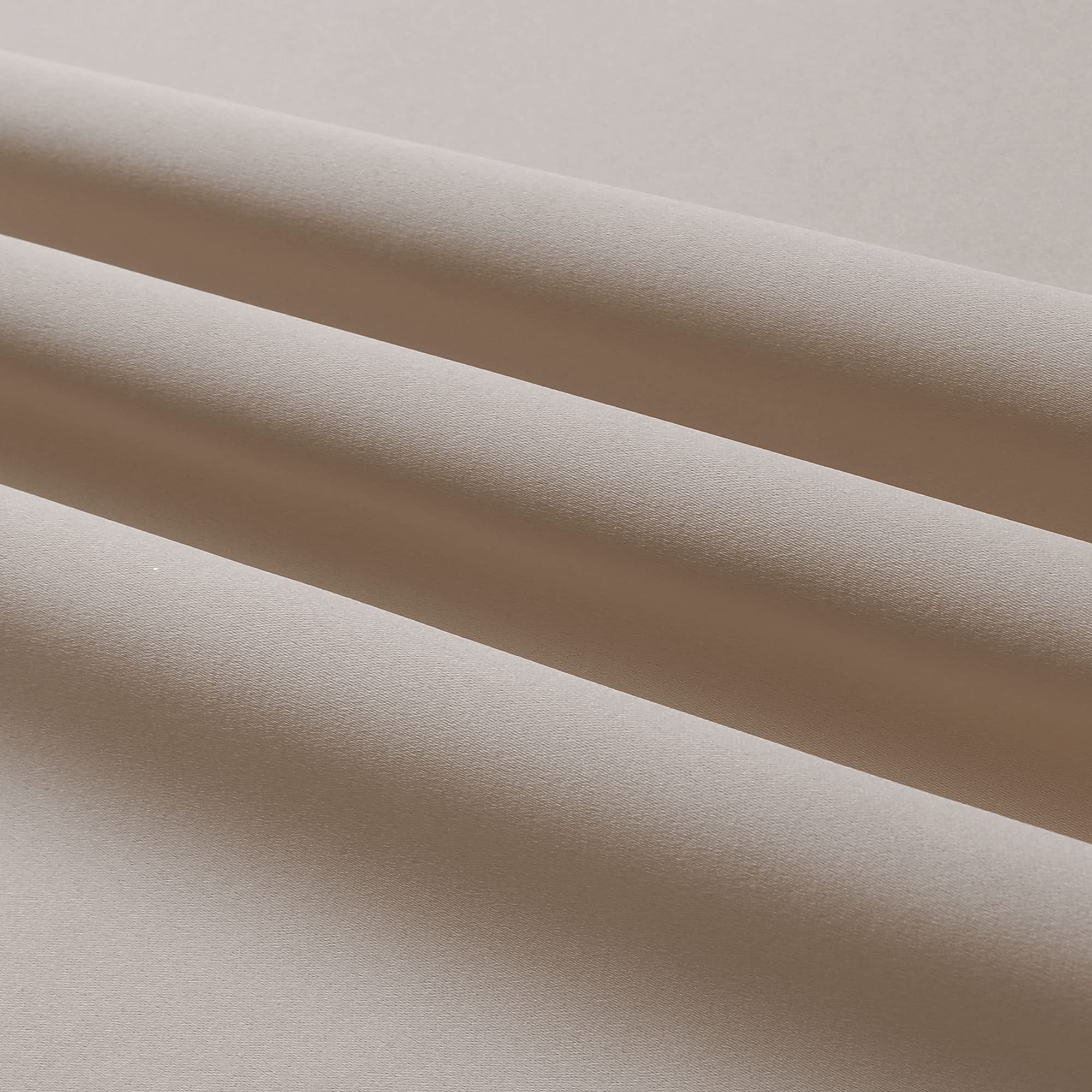 DUALIFE Light Brown Warm Taupe Blackout Curtains 42 x 63 Inch Thermal Insulated Grommet Top Room Darkening Panels for Living Room and Bedroom - View 8 of 8