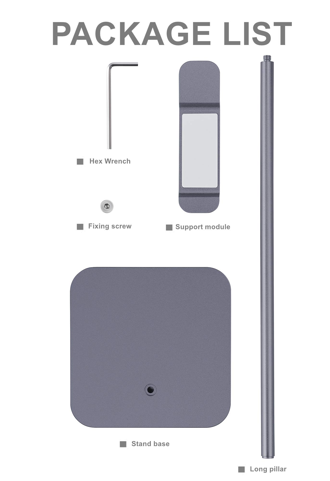 MHQJRH Aluminum Headphones Stand Holder for All Gaming and Wireless Headsets in Space Gray - View 7 of 8